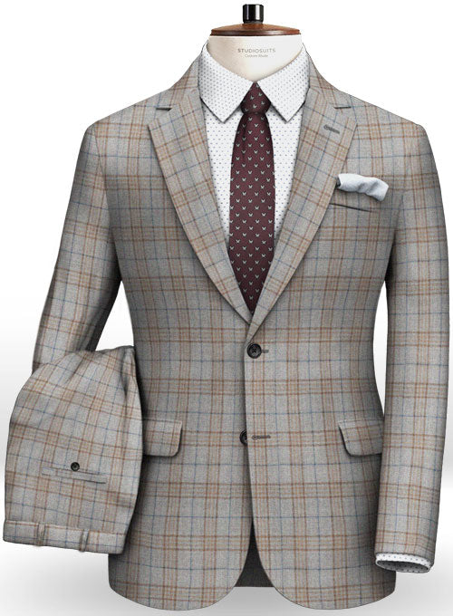 Turin Gray Feather Tweed Suit : StudioSuits: Made To Measure Custom ...
